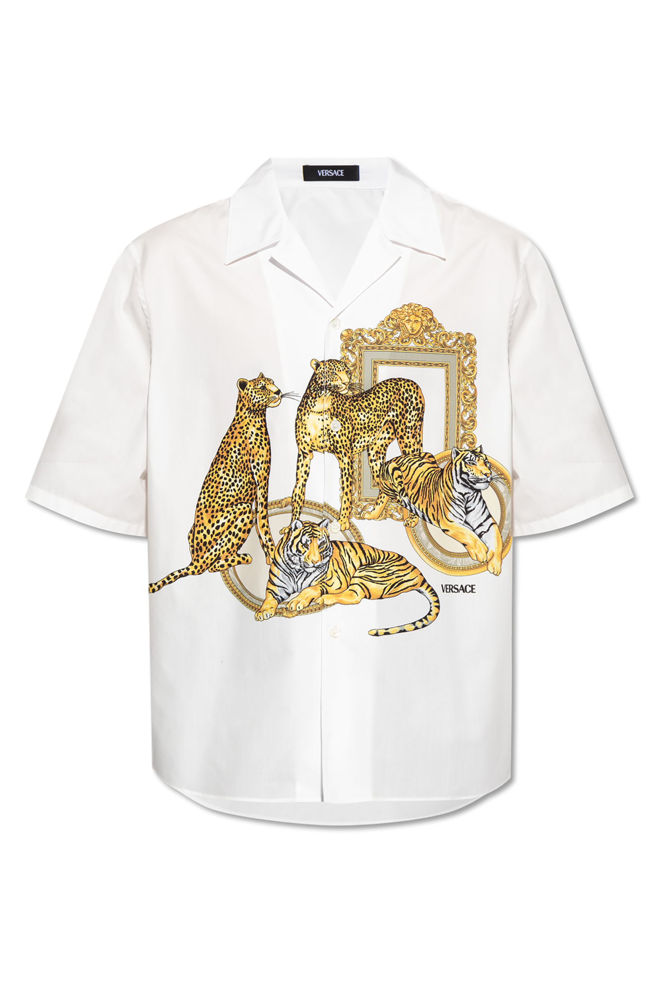 White Cotton shirt with print Versace - Vitkac GB